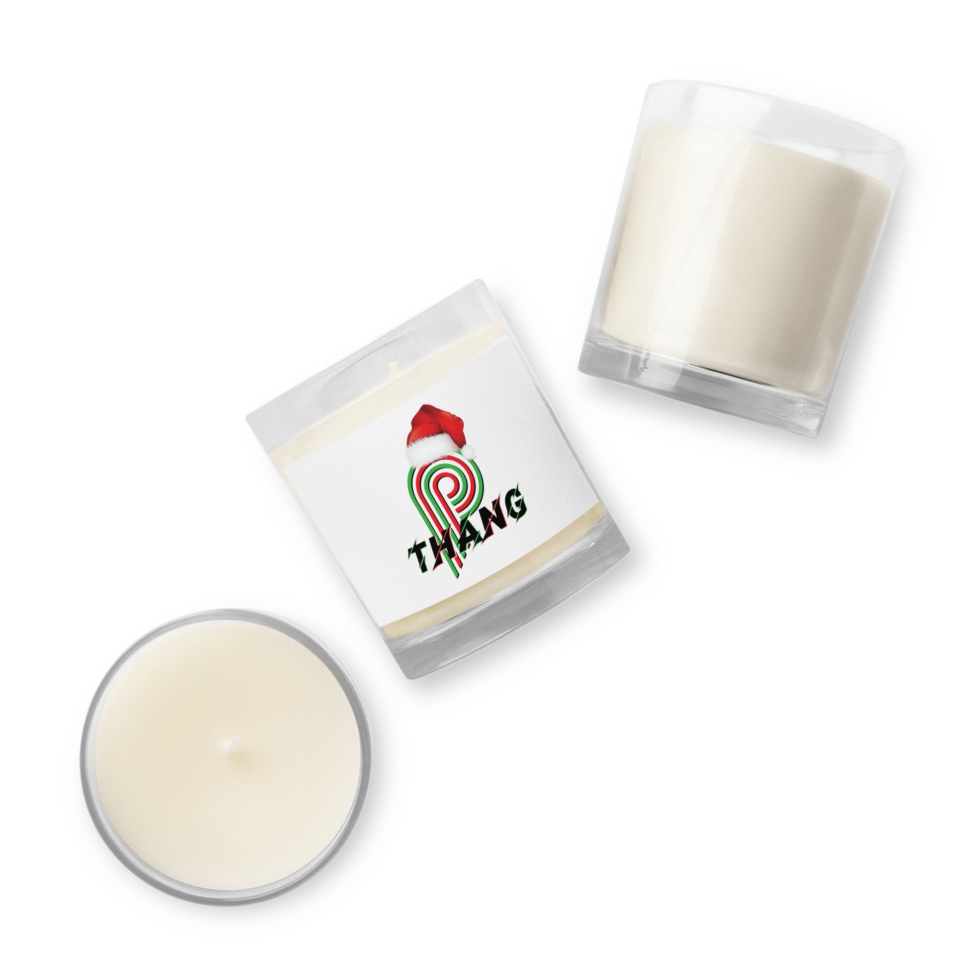 P-Thang Christmas Glass Jar Soy Wax Candle image 1