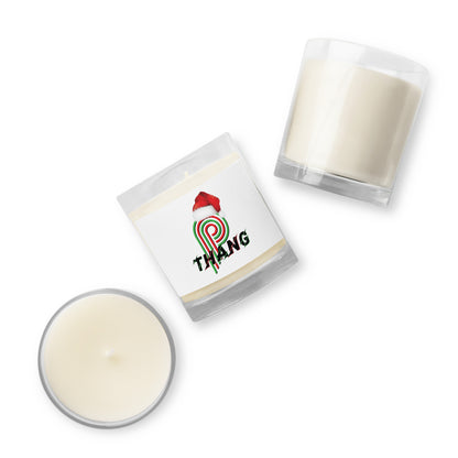 P-Thang Christmas Glass Jar Soy Wax Candle image 1