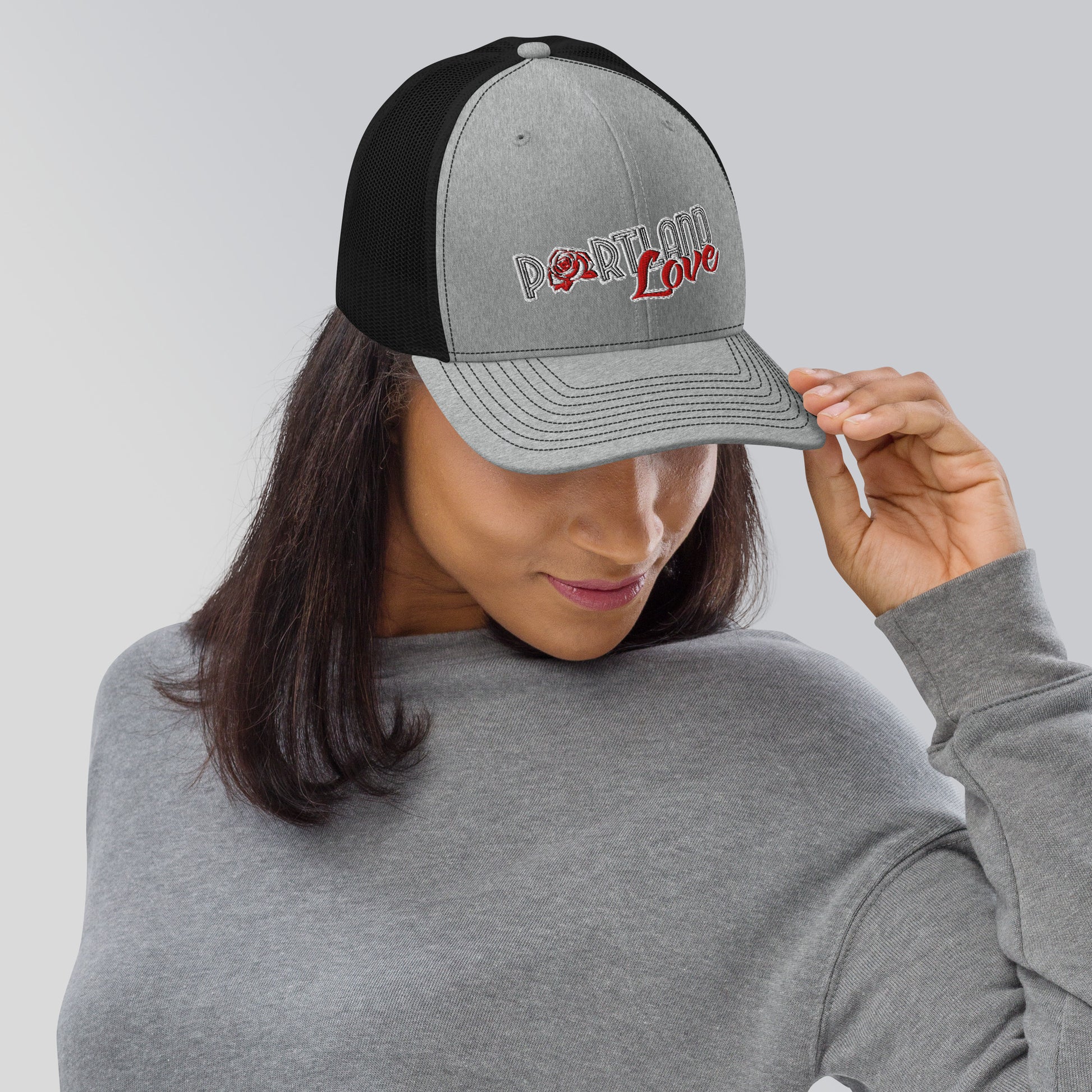 Original Portland Love 6 Panel Trucker Cap image 10