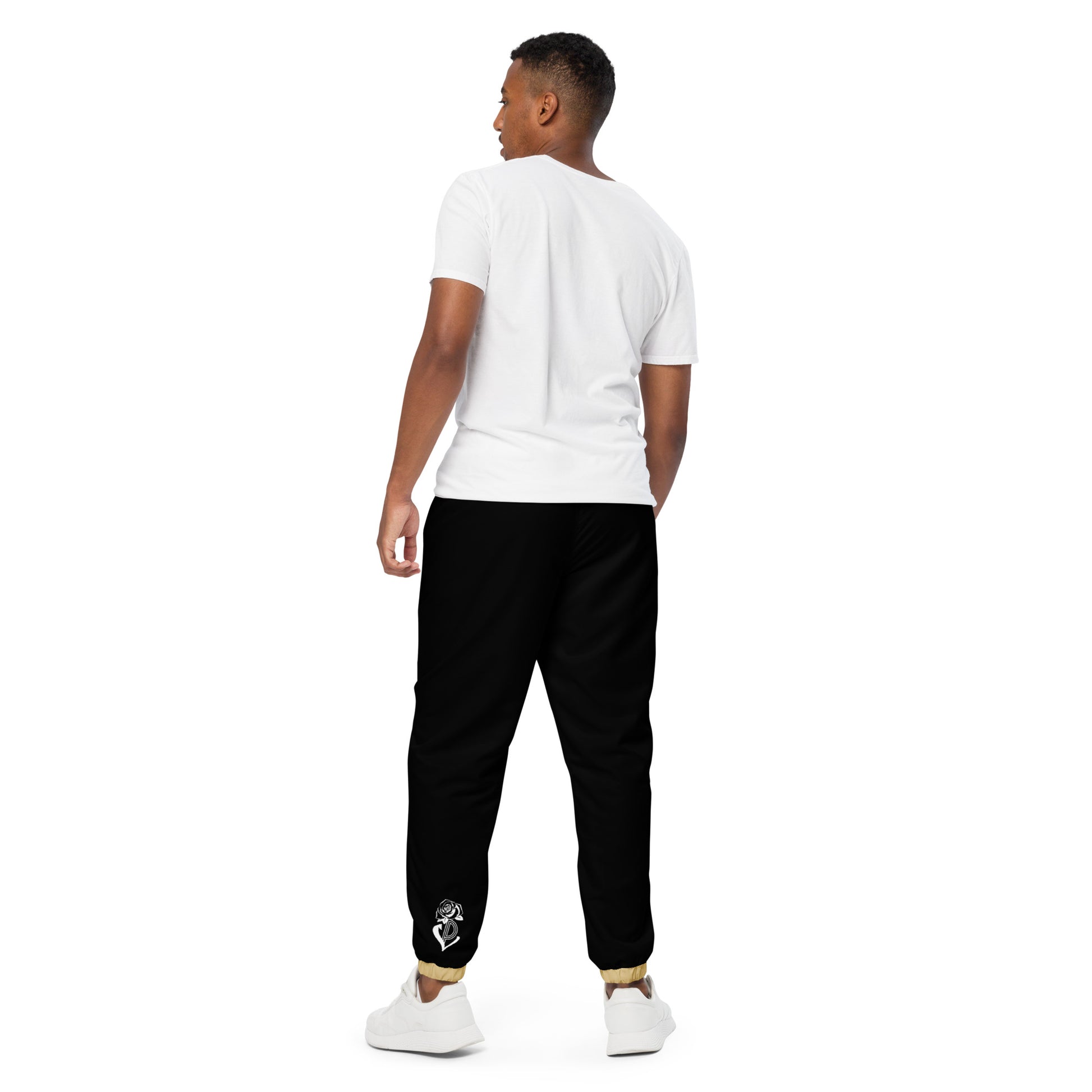 Black and Gold Portland Love Logos Unisex Track Pants image 2