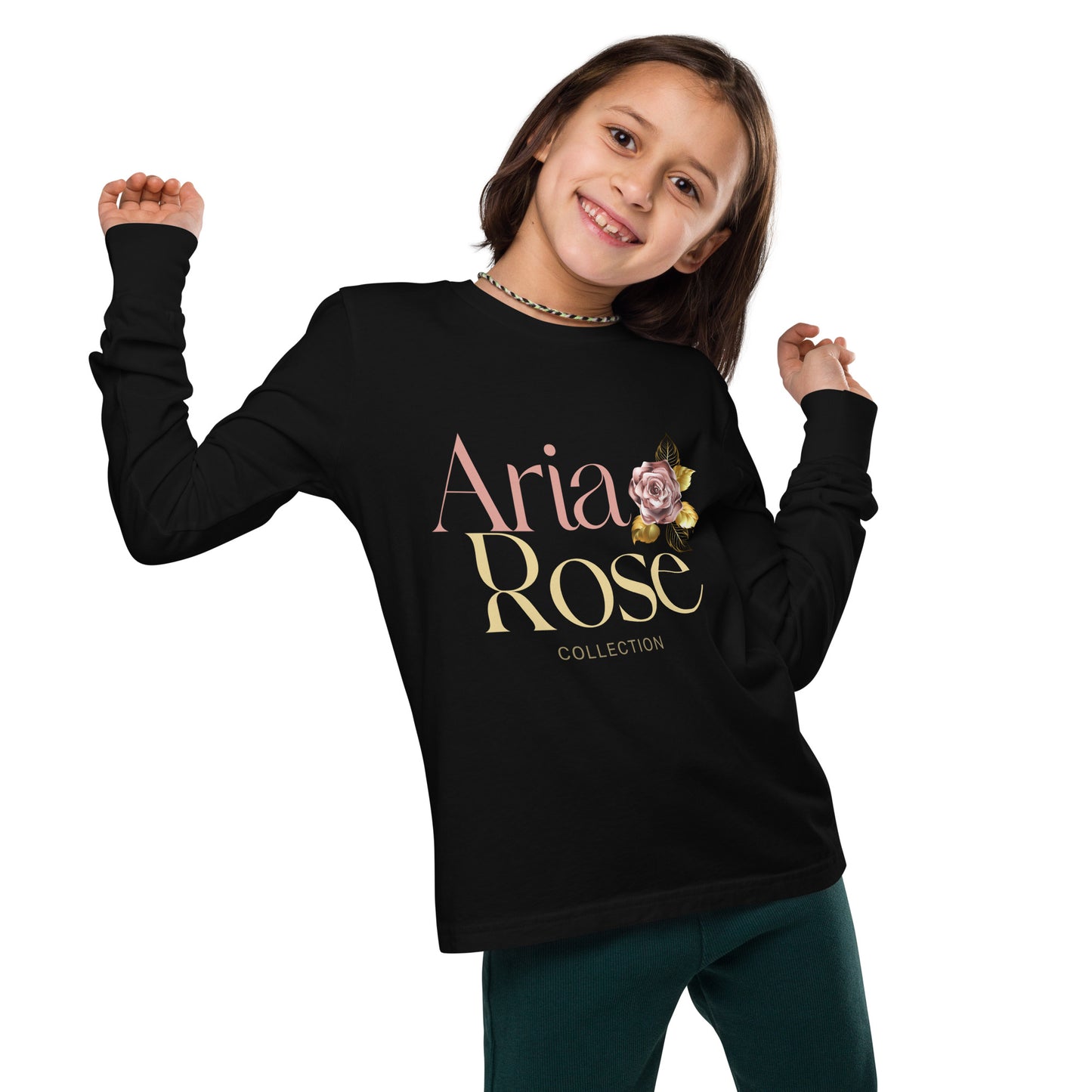 Aria Rose Gold Youth Long Sleeve Tee image 3