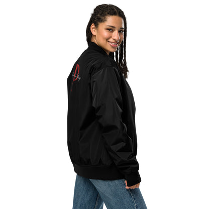 Portland Love "P" Embroidered Premium Recycled Bomber Jacket image 1
