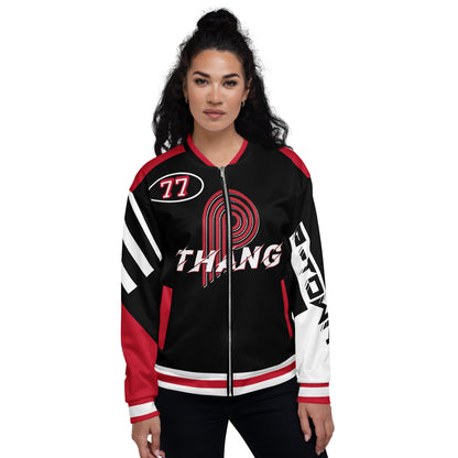 The "P" Unisex Bomber Jacket  image 7