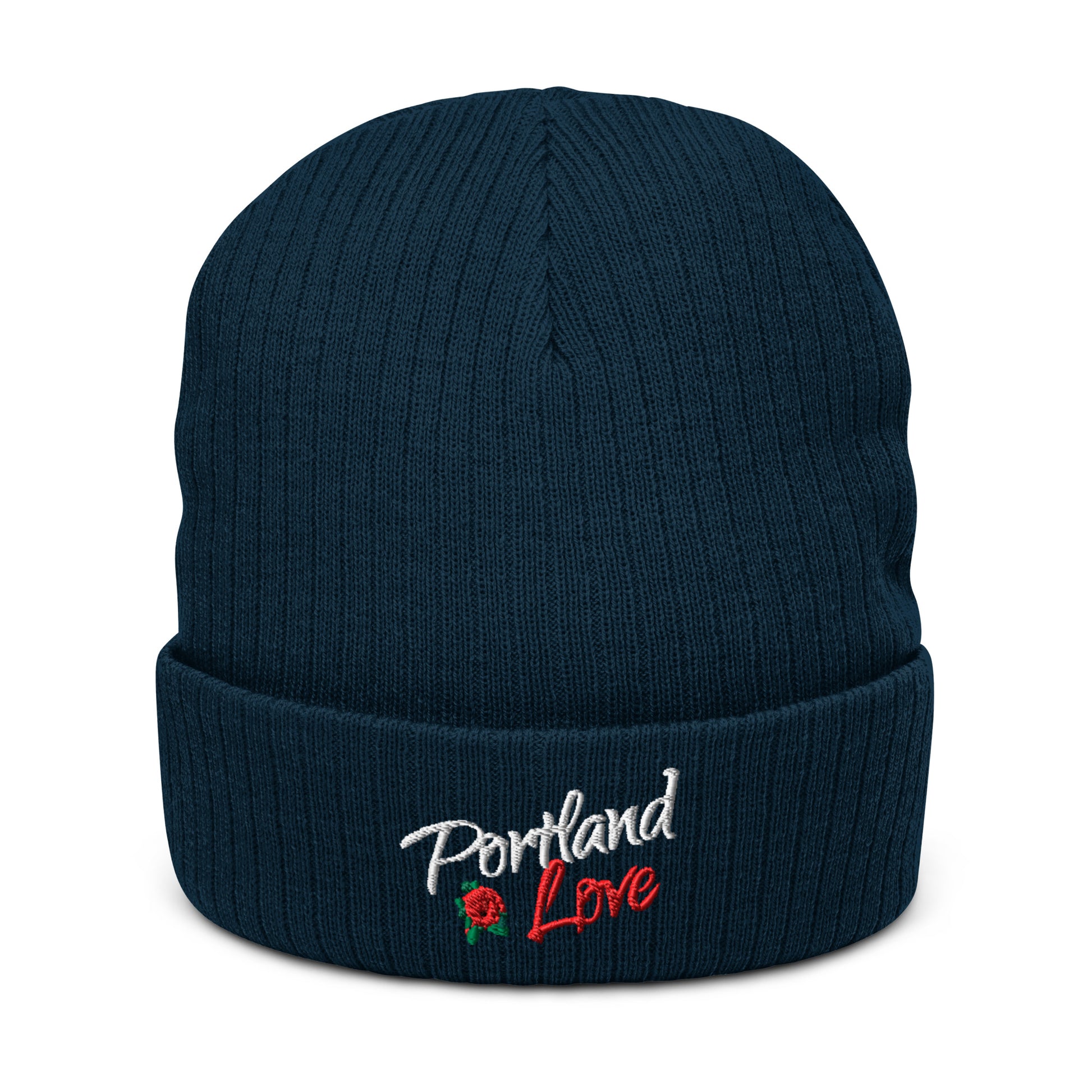 Portland Love Rose Ribbed Knit Beanie image 9