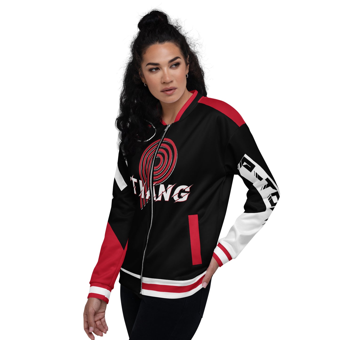 The "P" Unisex Bomber Jacket  image 11