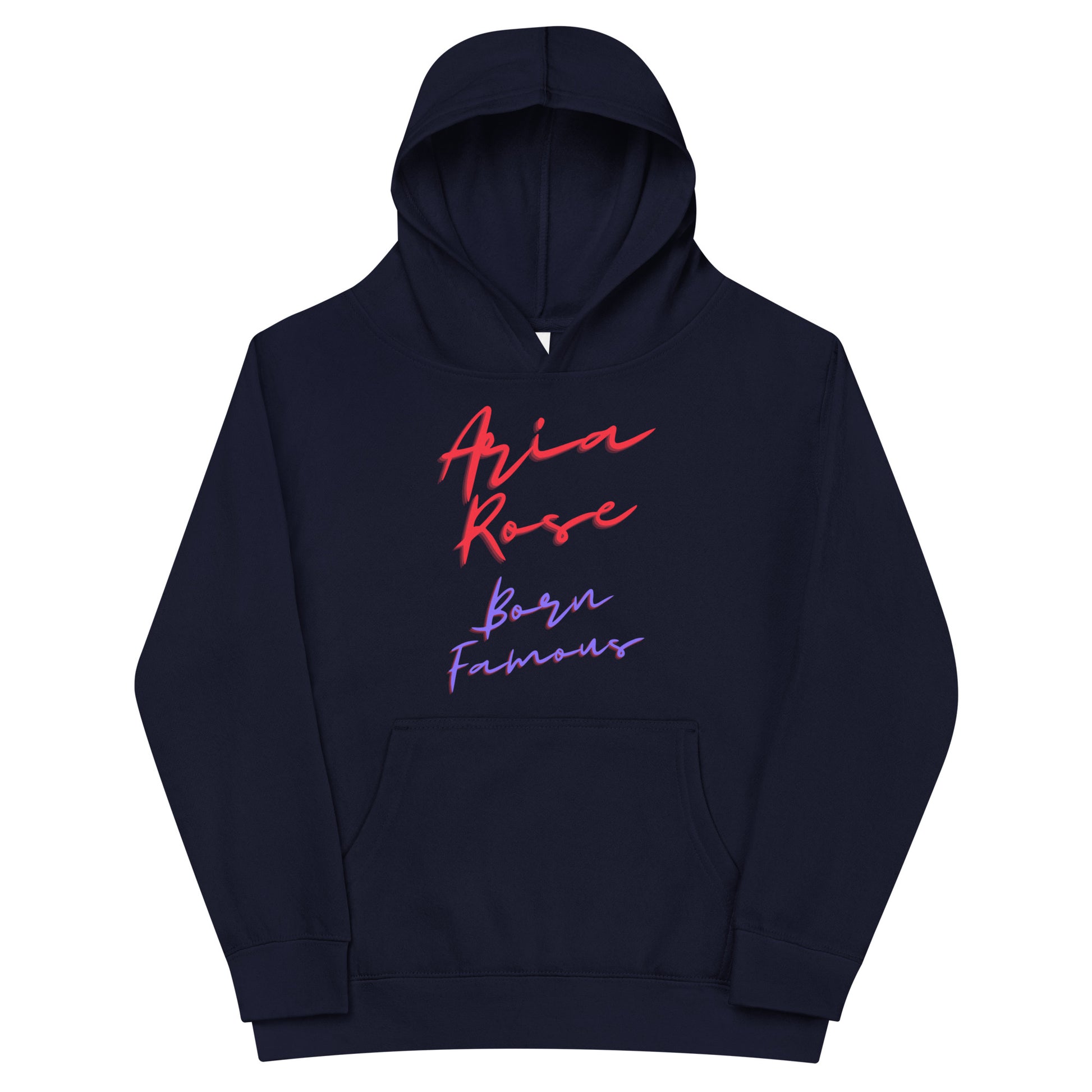 Aria Rose Born Famous Kids Fleece Hoodie image 2