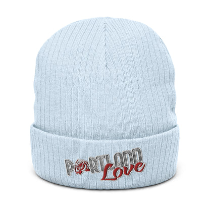 Original Portland Love Ribbed Knit Beanie image 5