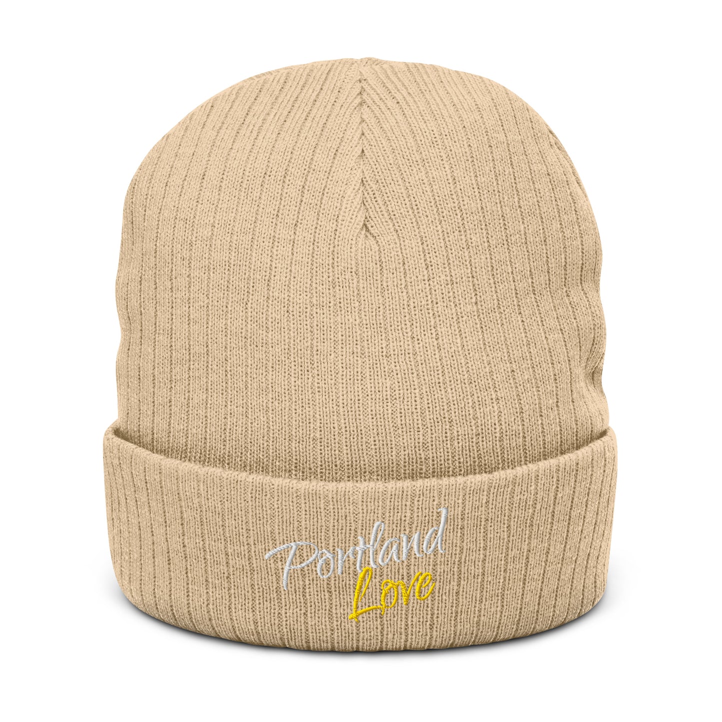 Portland Love (Yellow) Ribbed Knit Beanie image 12