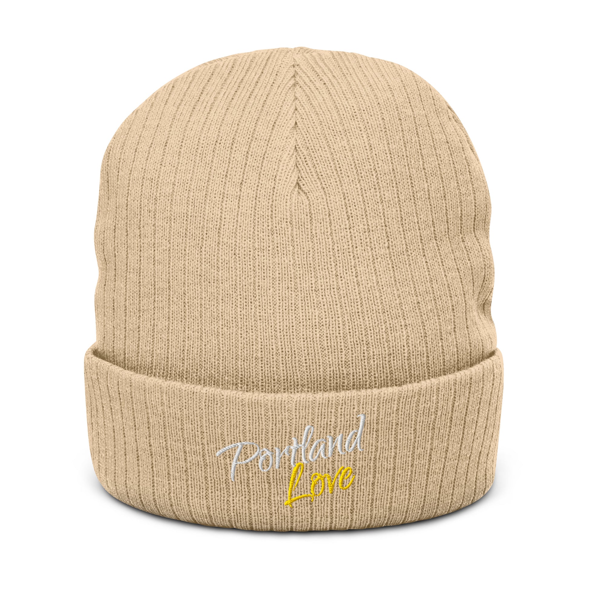 Portland Love (Yellow) Ribbed Knit Beanie image 12