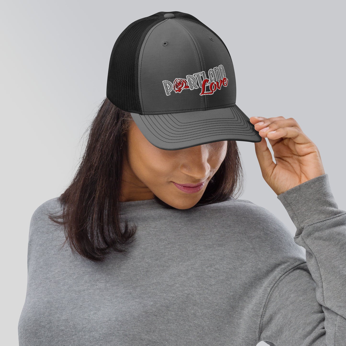 Original Portland Love 6 Panel Trucker Cap image 7