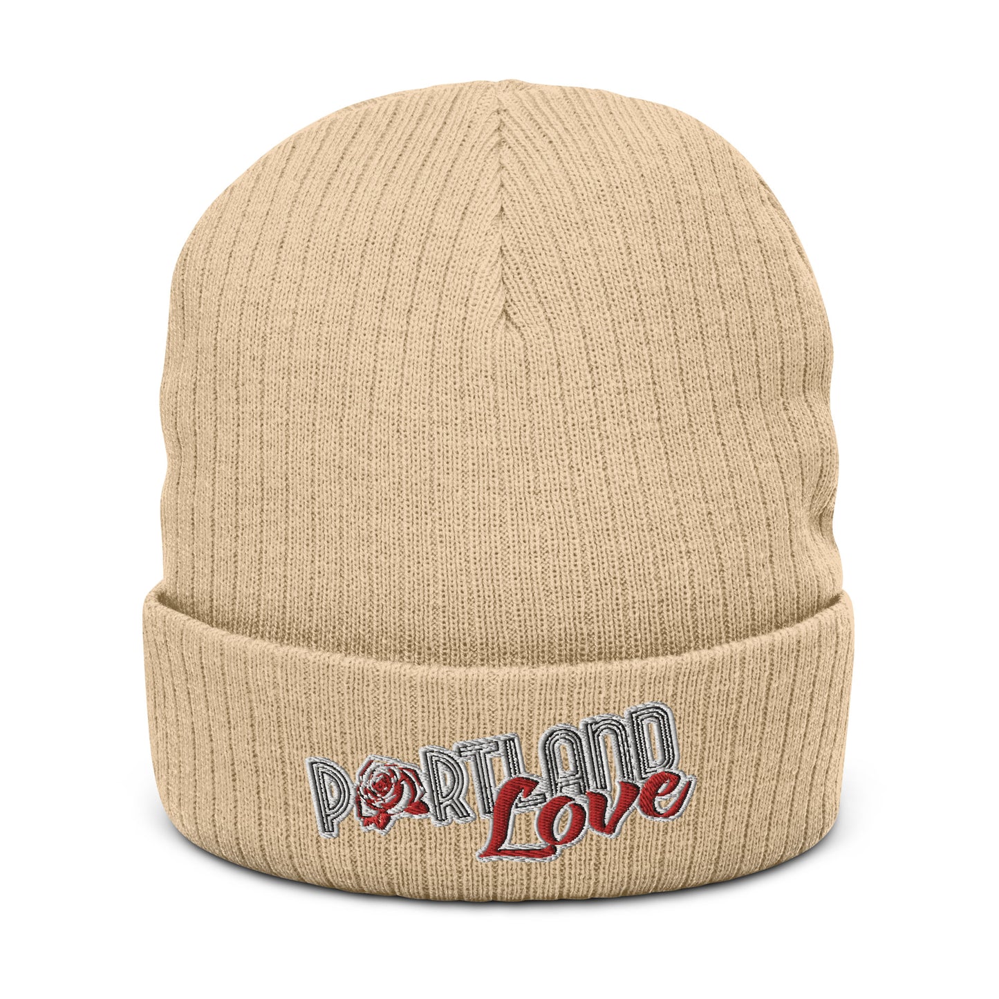 Original Portland Love Ribbed Knit Beanie image 4