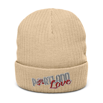 Original Portland Love Ribbed Knit Beanie image 4