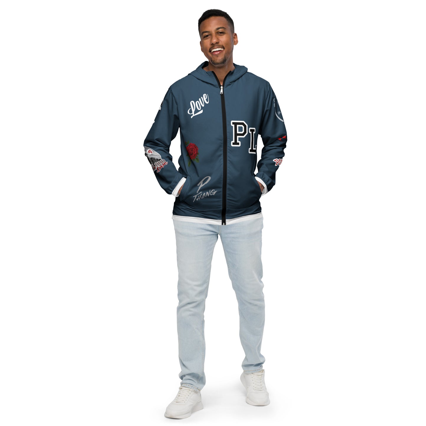Portland Love Logos Arapawa Men’s Windbreaker image 9