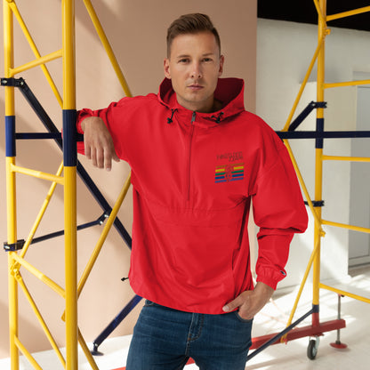 Rainbow Embroidered Champion Packable Jacket image 2
