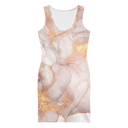 Portland Love Gold Marble Element Sublimation Cut & Sew Dress image 4
