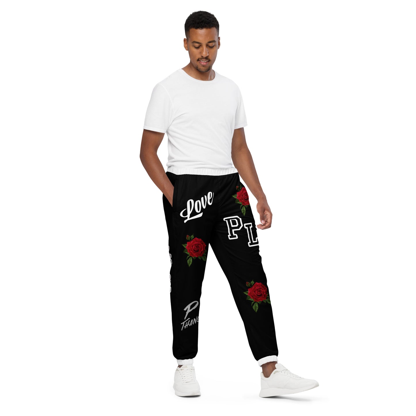 Portland Love Black Logos Unisex Track Pants image 1
