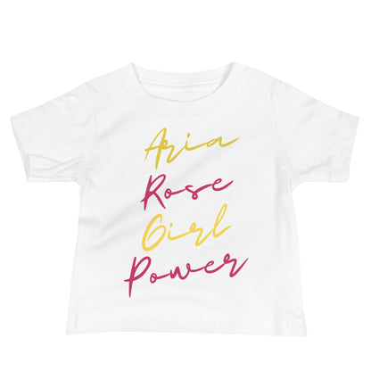 Aria Rose Girl Power Baby Jersey Short Sleeve Tee image 3