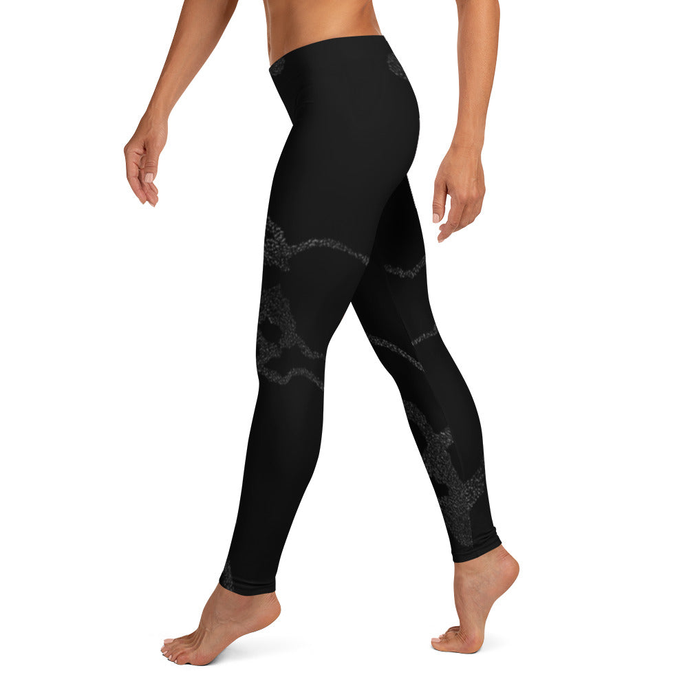 Portland Love Black Marble Leggings image 6