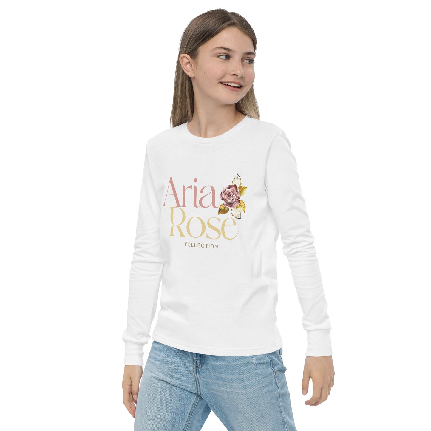 Aria Rose Gold Youth Long Sleeve Tee image 22