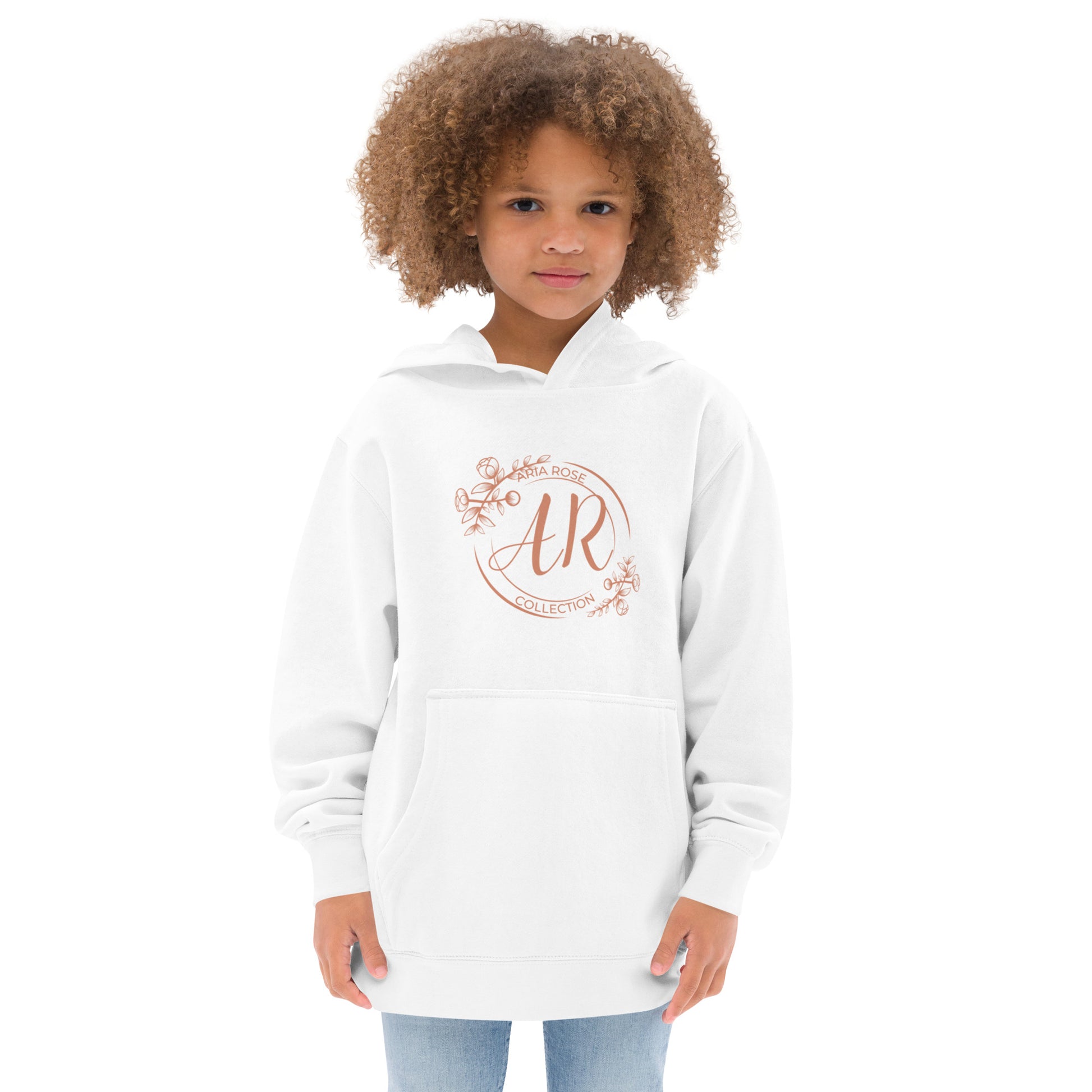Aria Rose Gold Kids Fleece Hoodie image 10