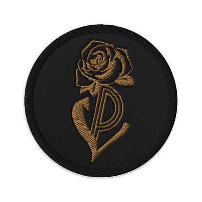 PL Rose Gold/Black Embroidered Patch image 0