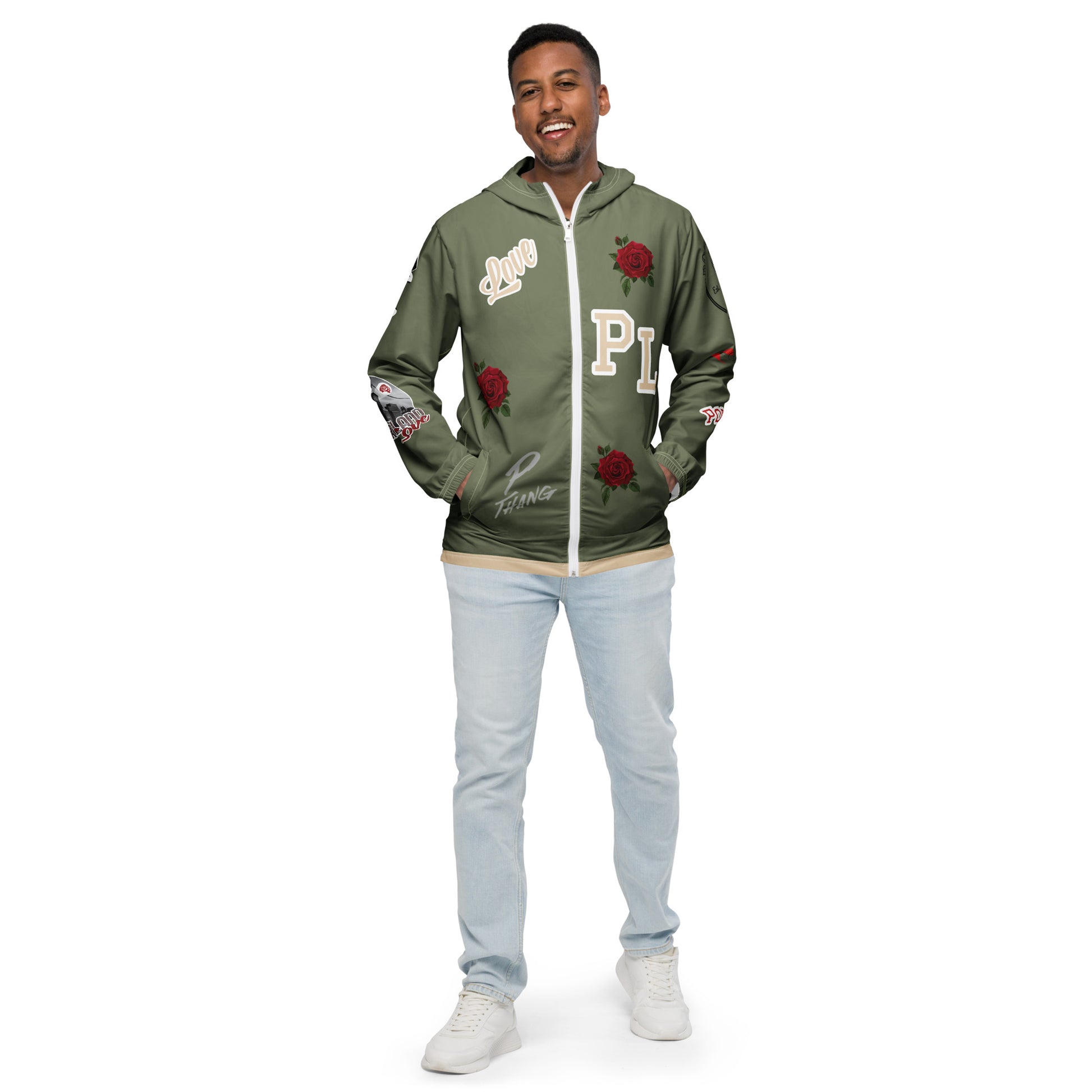 Portland Love Finch Logo Men’s Windbreaker image 10