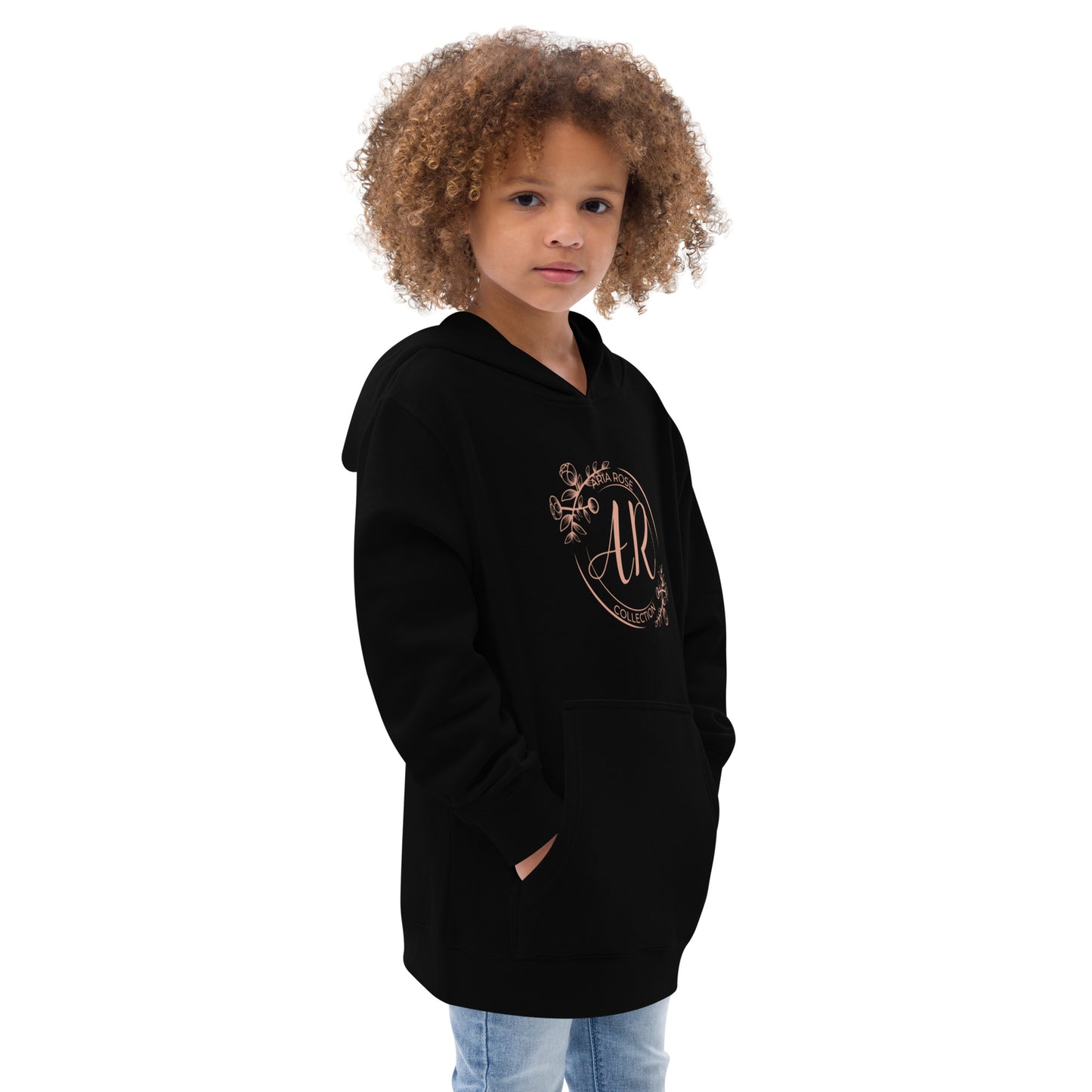 Aria Rose Gold Kids Fleece Hoodie image 5