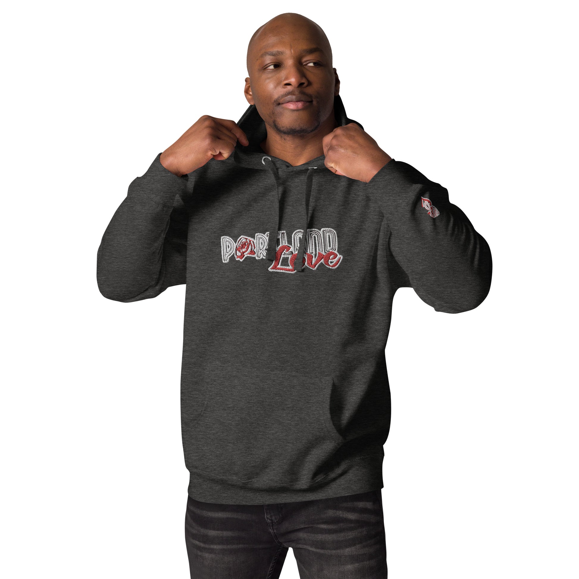 Original Portland Love Embroidered Unisex Hoodie image 6