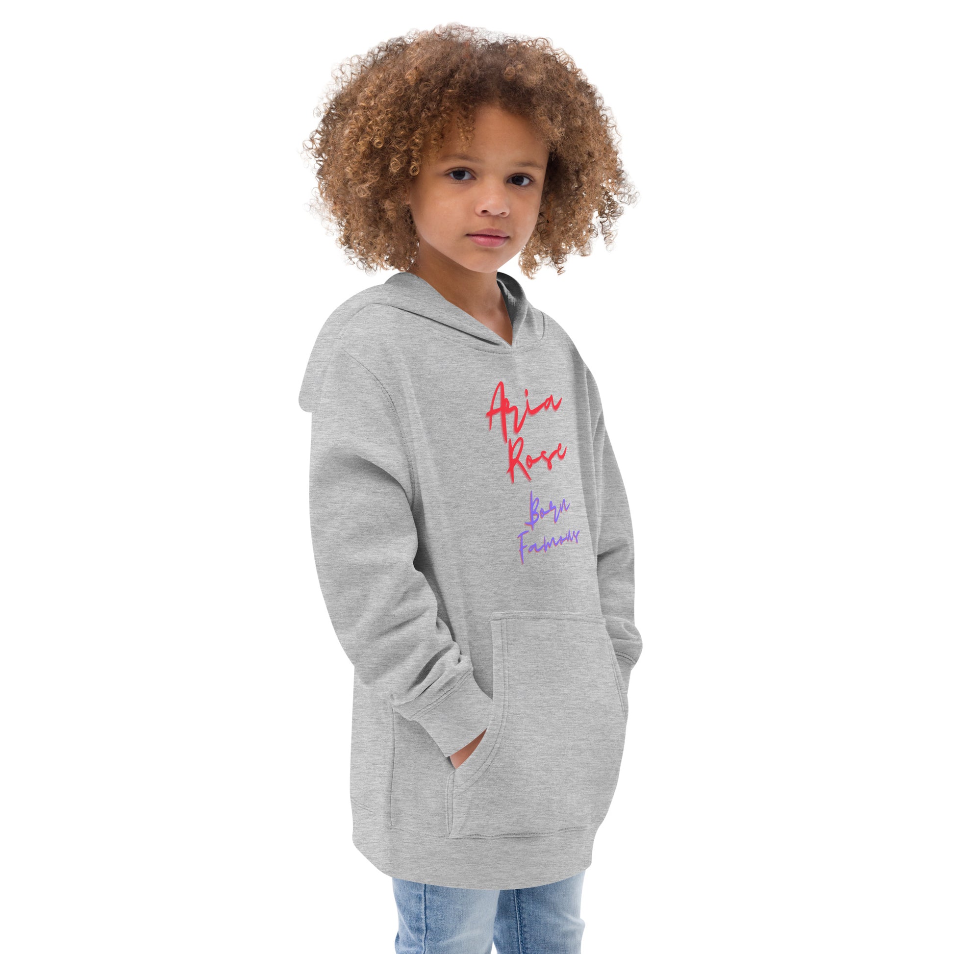 Aria Rose Born Famous Kids Fleece Hoodie image 4
