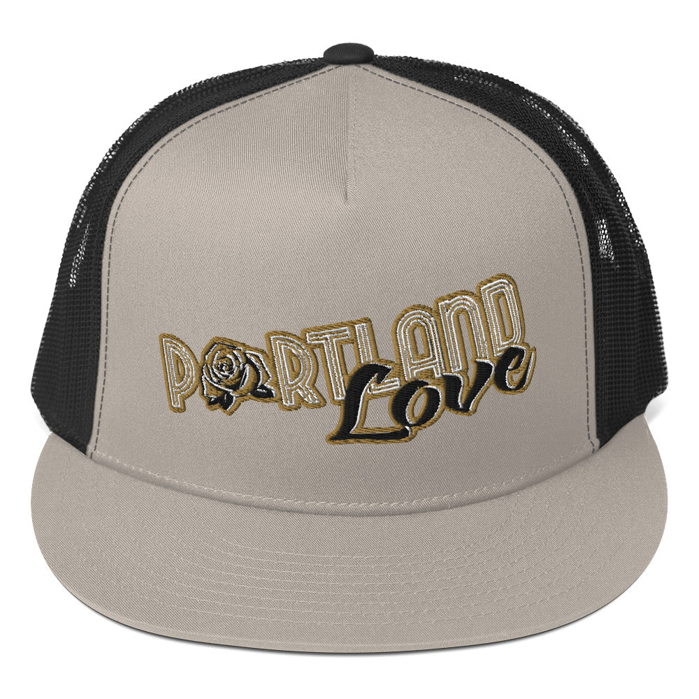 Original Portland Love Gold Trucker Cap image 11