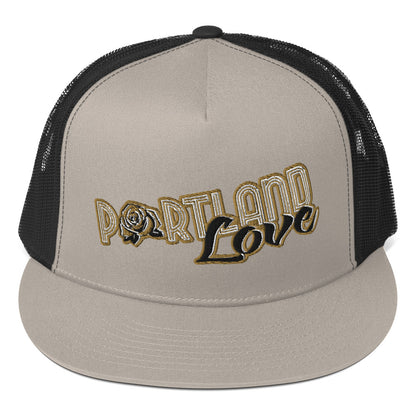 Original Portland Love Gold Trucker Cap image 11