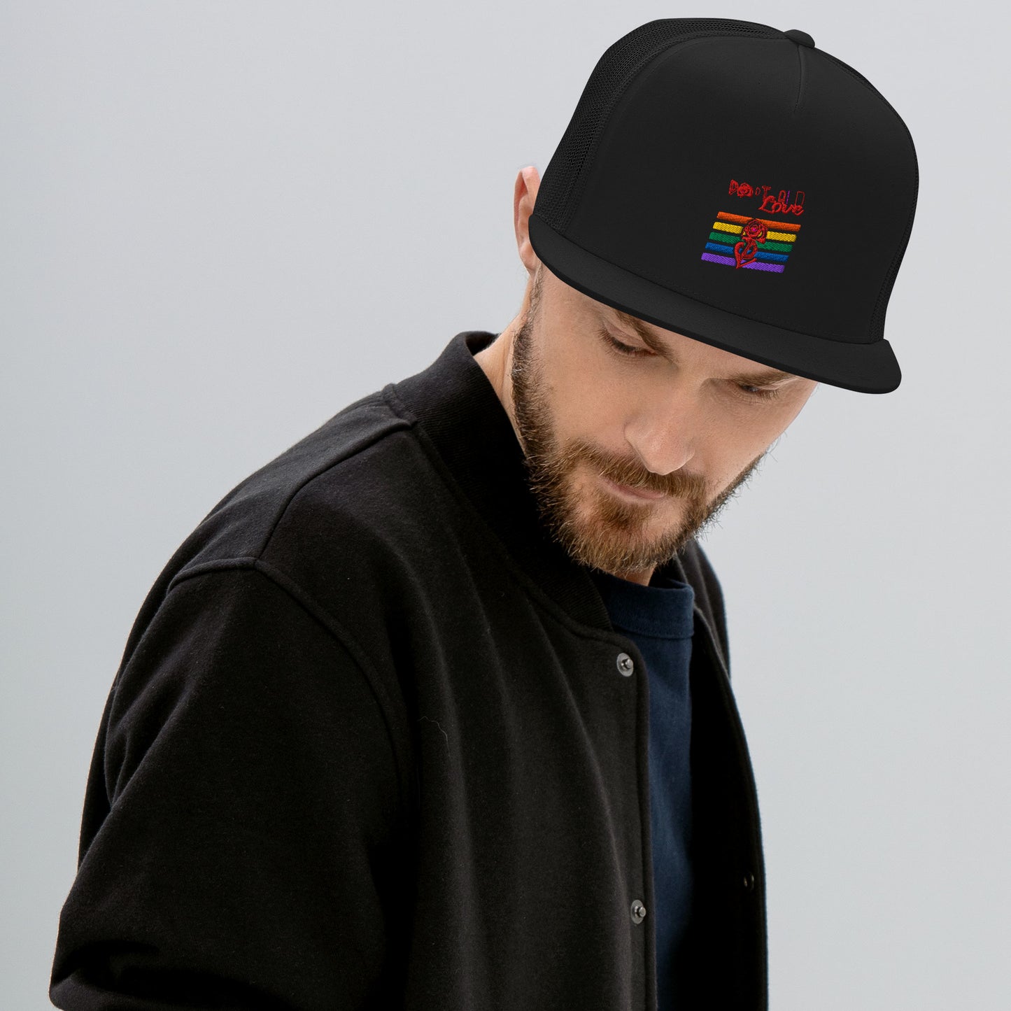 Portland Love Rainbow Trucker Cap image 4