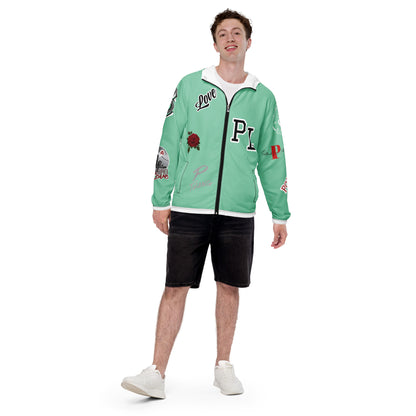 Portland Love Logos Vista Blue Men’s Windbreaker image 5