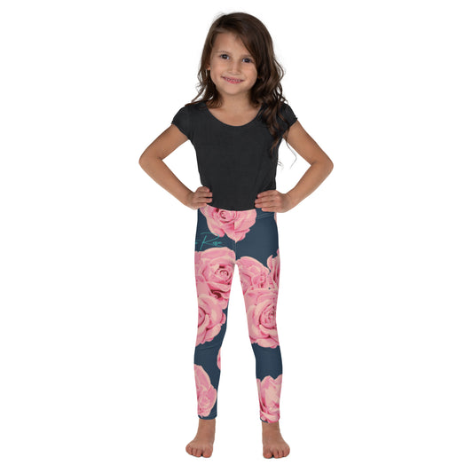 Aria Rose Flower Kid's Leggings image 0