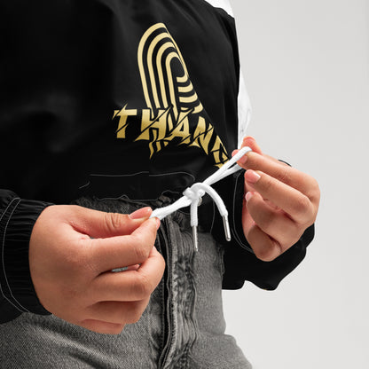P-Thang White Marble Women’s Cropped Windbreaker image 6