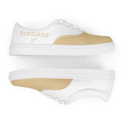 Block Style Men’s Tan Lace-up Canvas Shoes image 5