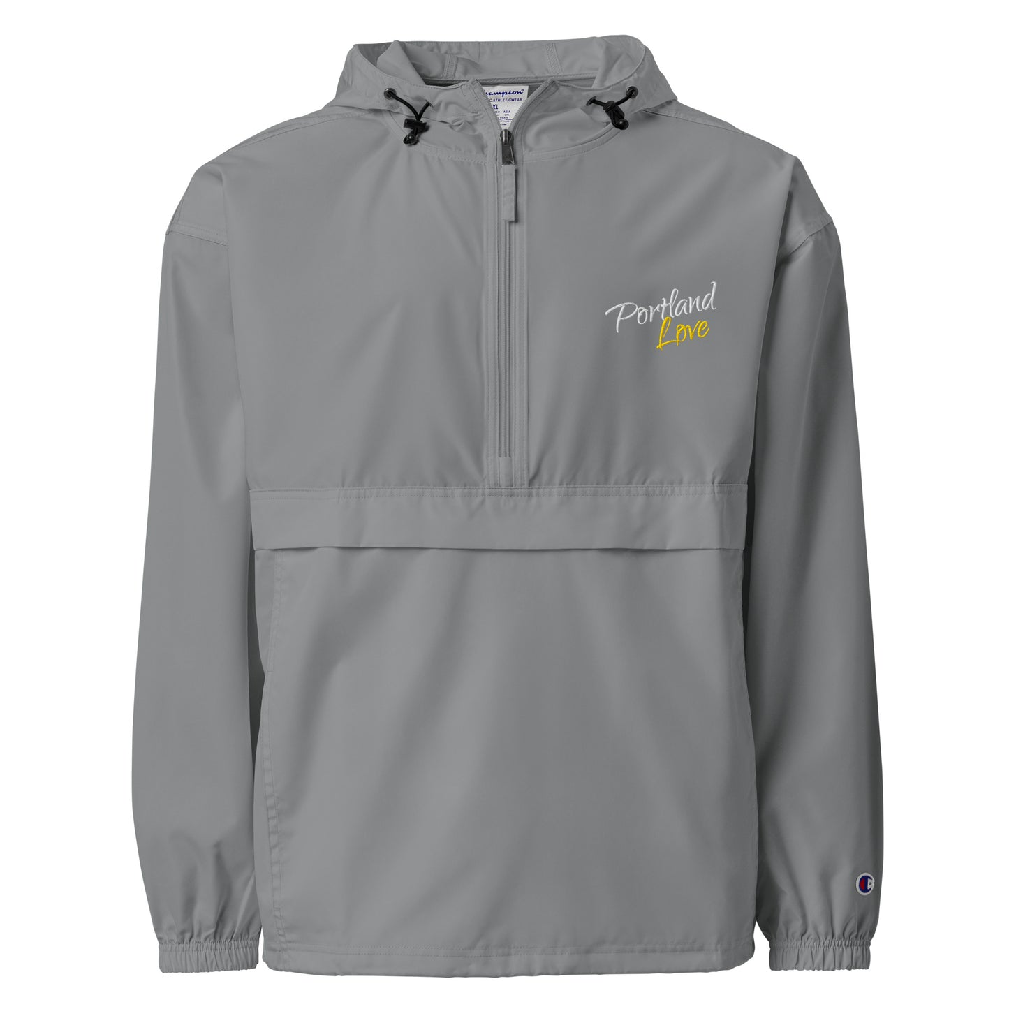Portland Love (Yellow) Embroidered Champion Packable Jacket image 7