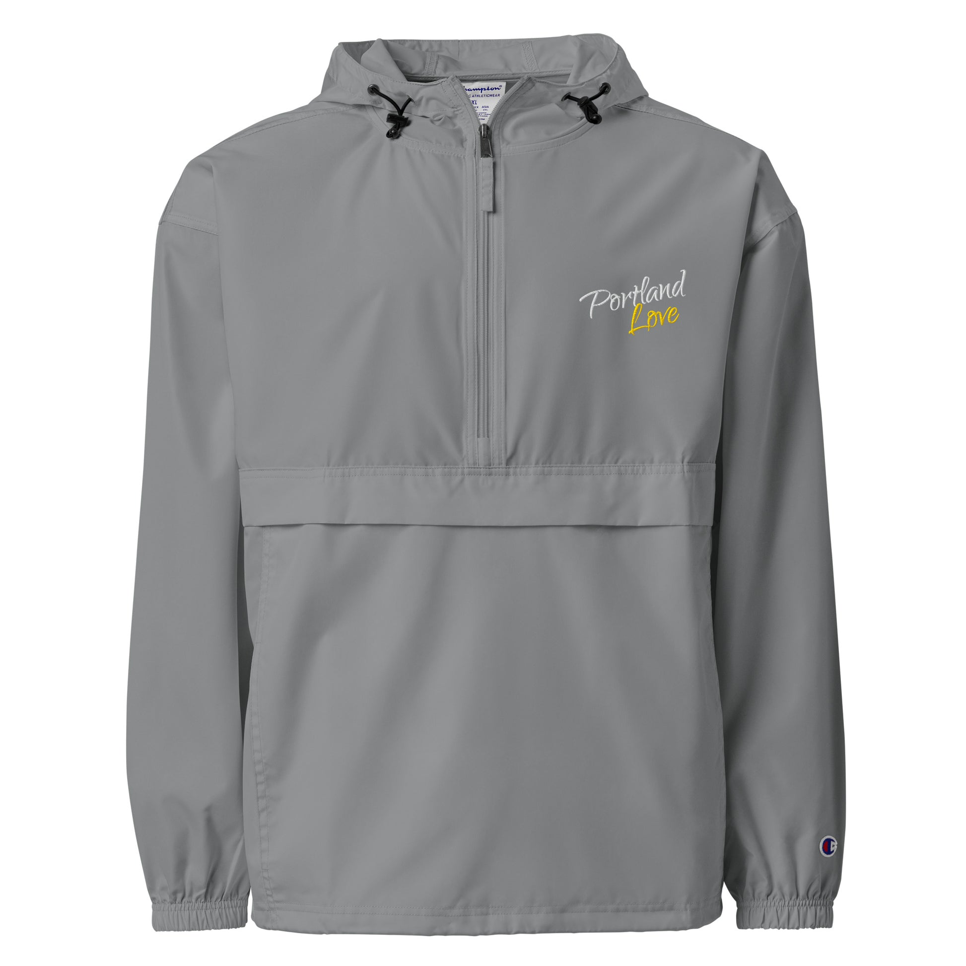 Portland Love (Yellow) Embroidered Champion Packable Jacket image 7