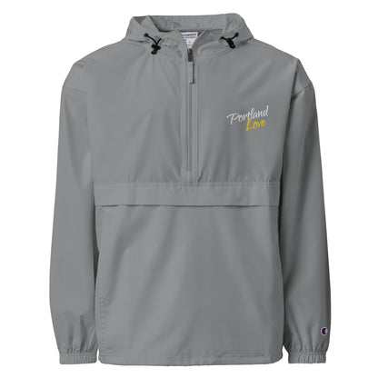 Portland Love (Yellow) Embroidered Champion Packable Jacket image 7