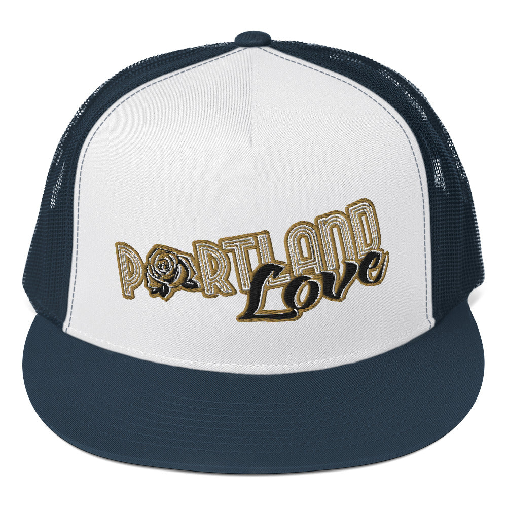 Original Portland Love Gold Trucker Cap image 14