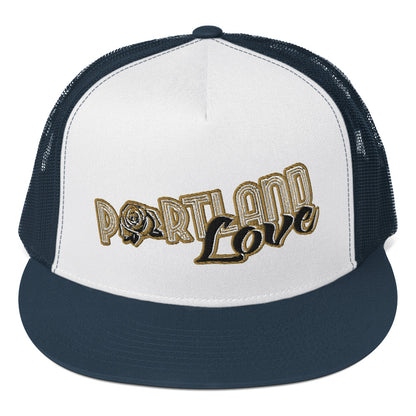 Original Portland Love Gold Trucker Cap image 14