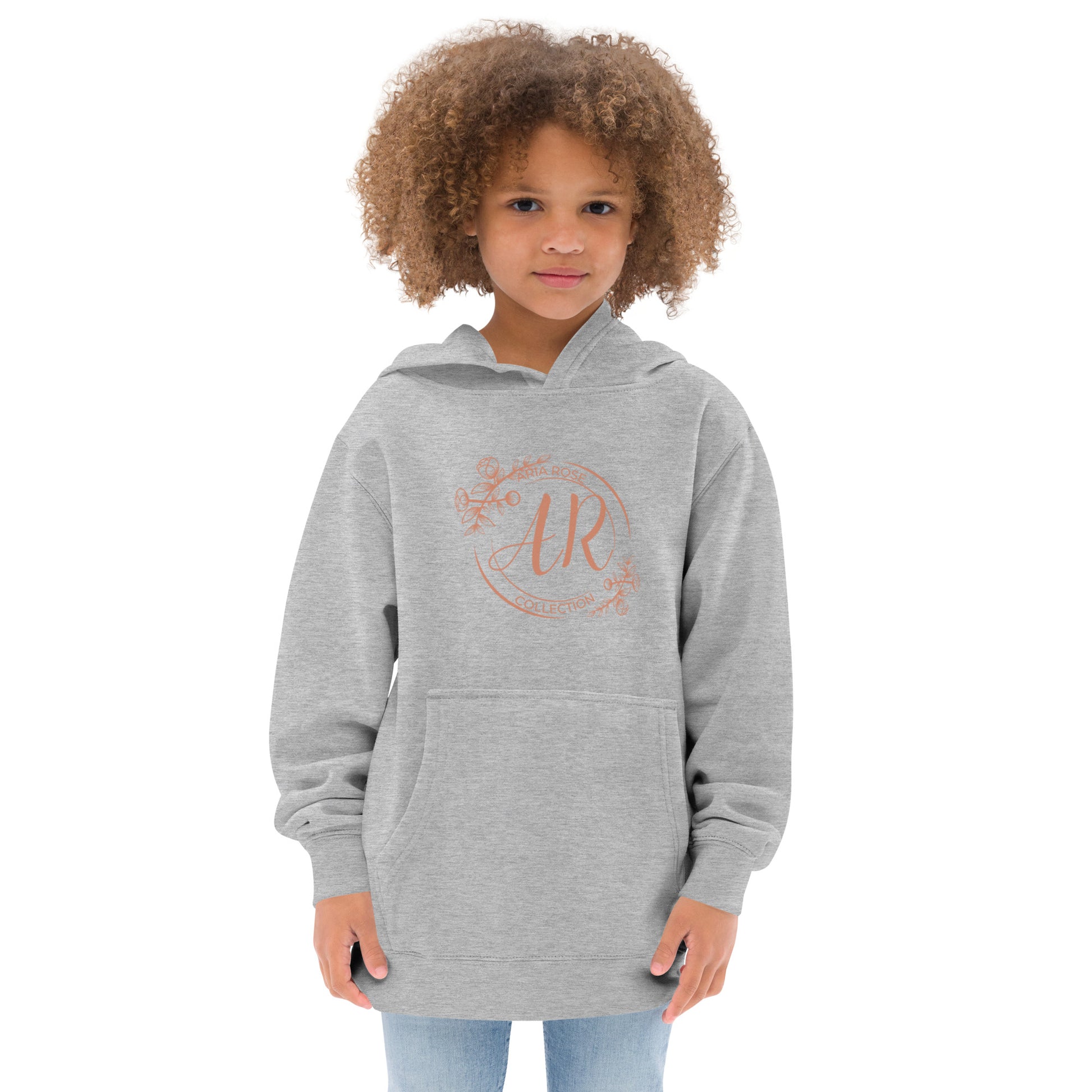 Aria Rose Gold Kids Fleece Hoodie image 8