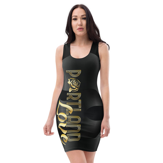 Portland Love Black Diamond Cut & Sew Dress image 0