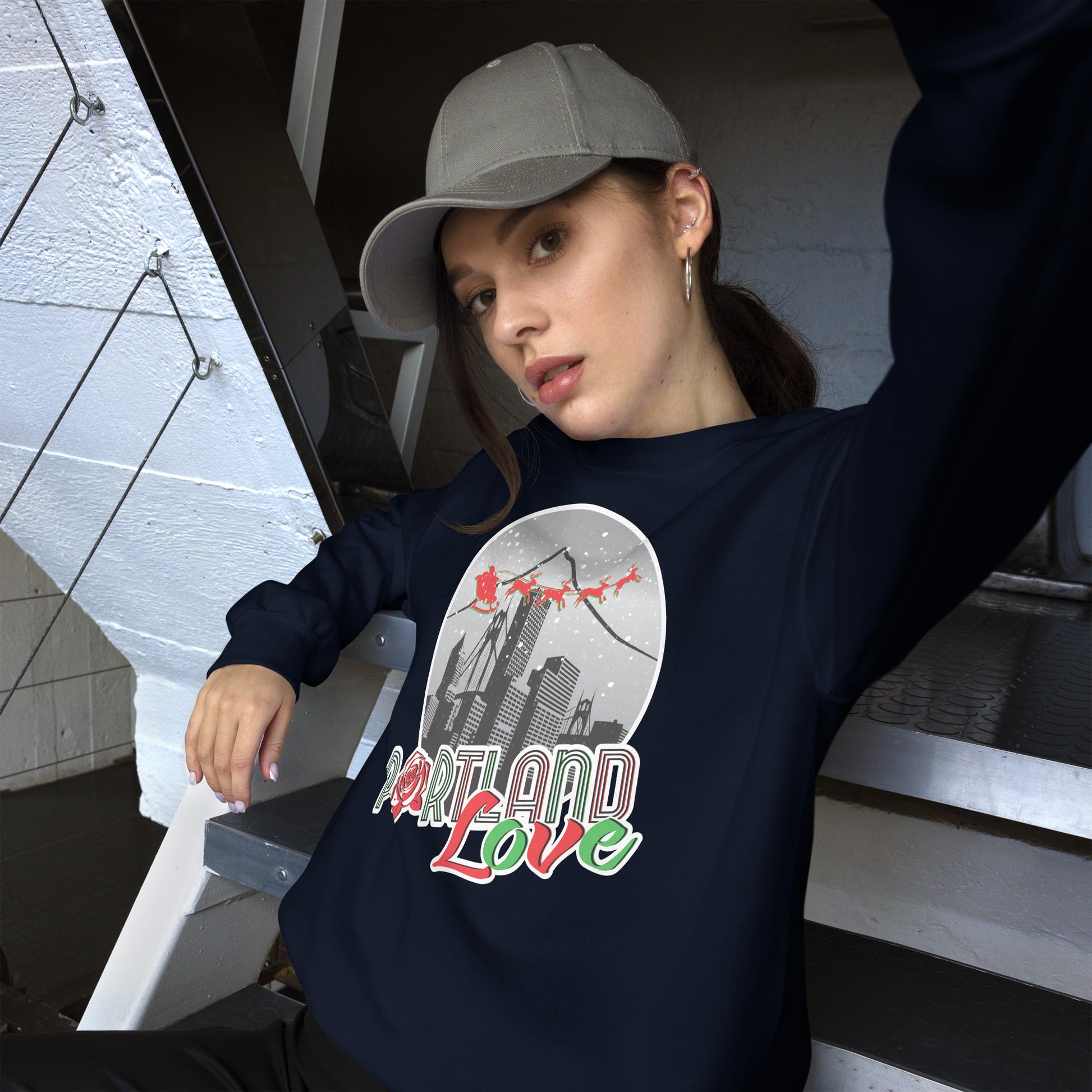 Port-Man Christmas Unisex Sweatshirt image 3