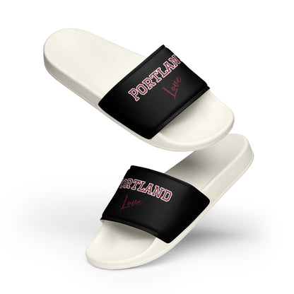Block Style Burgundy Men’s Slides Inverted image 4
