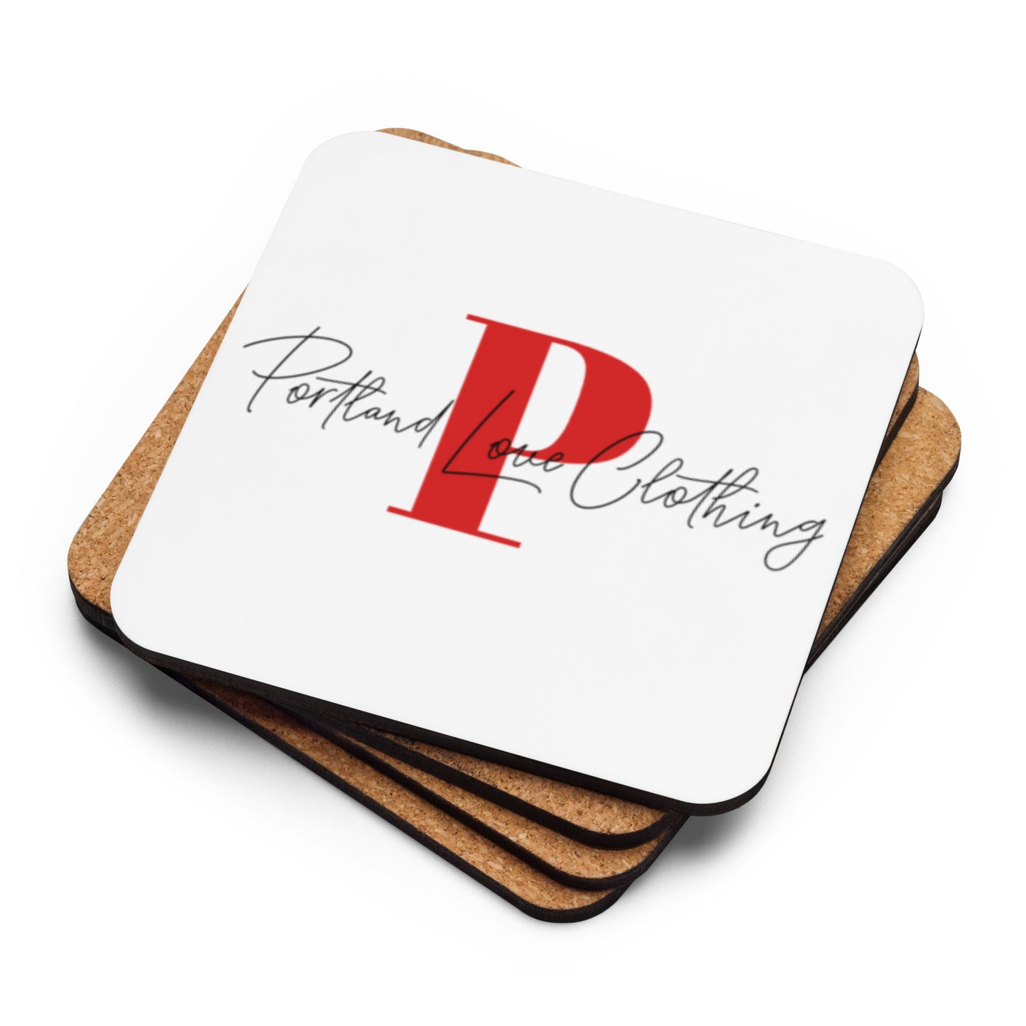 Portland Love "P" Cork-back Coaster image 0