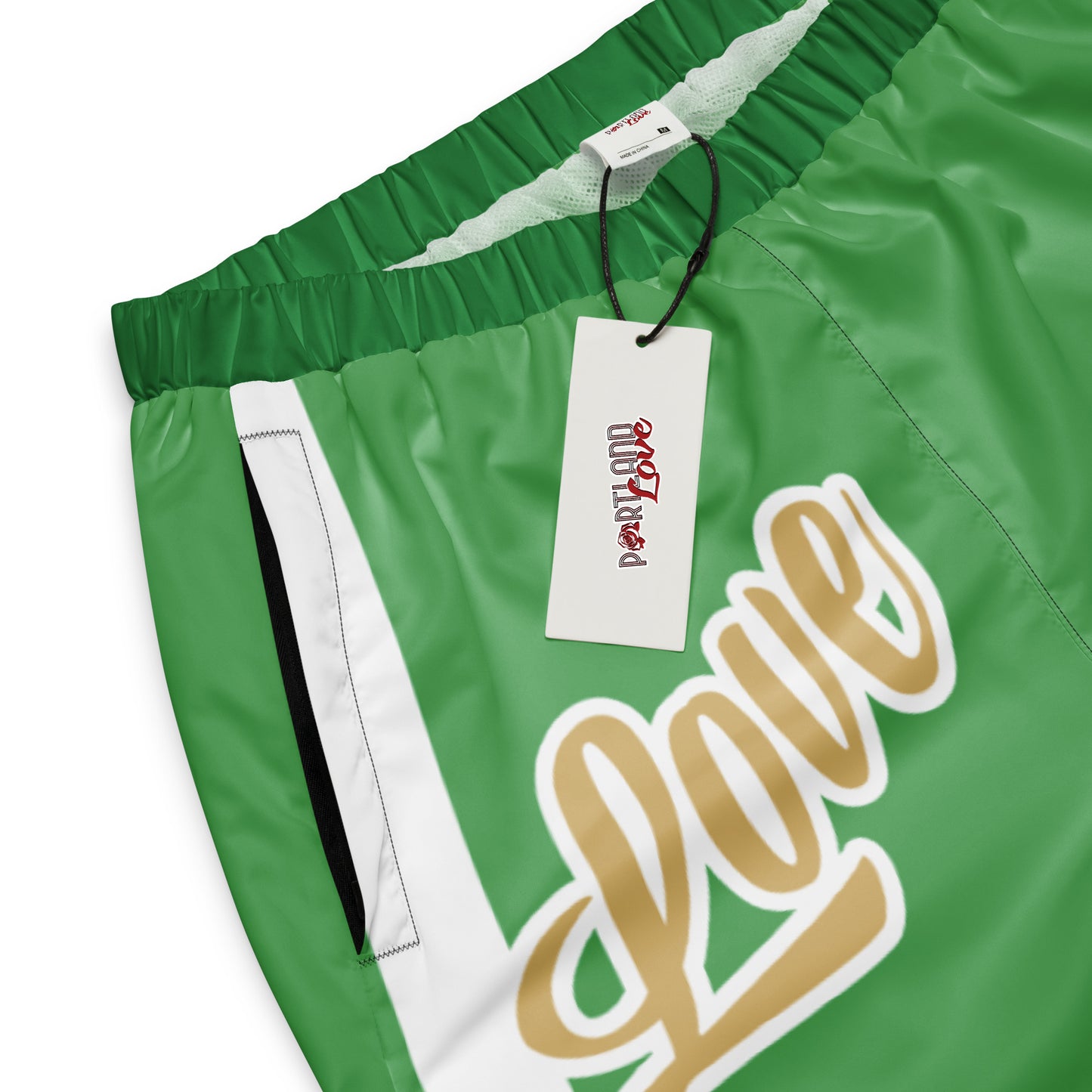 Portland Love Logos Bay Leaf and Sea Green Unisex Track Pants image 5