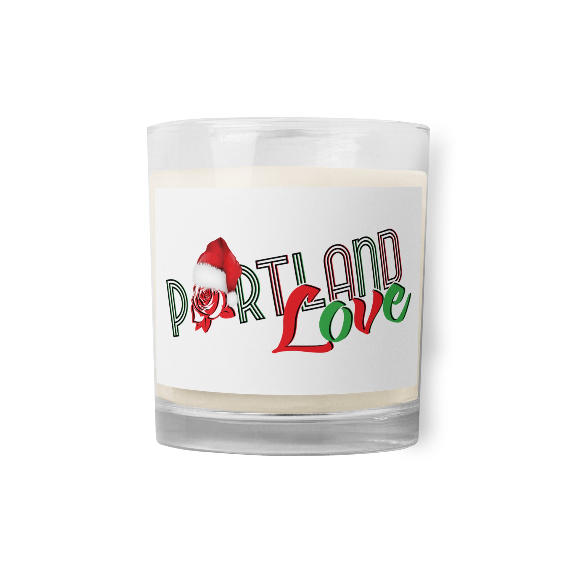 Portland Love Christmas Glass Jar Soy Wax Candle image 4