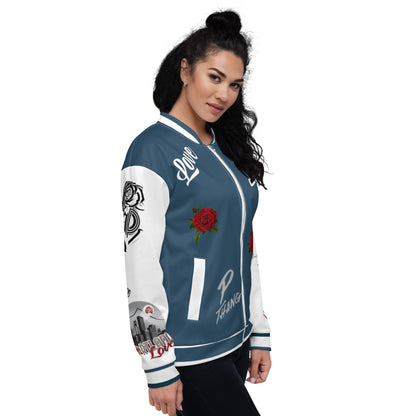 Arapawa Blue Portland Love Logo Port-Man Bomber Jacket image 5
