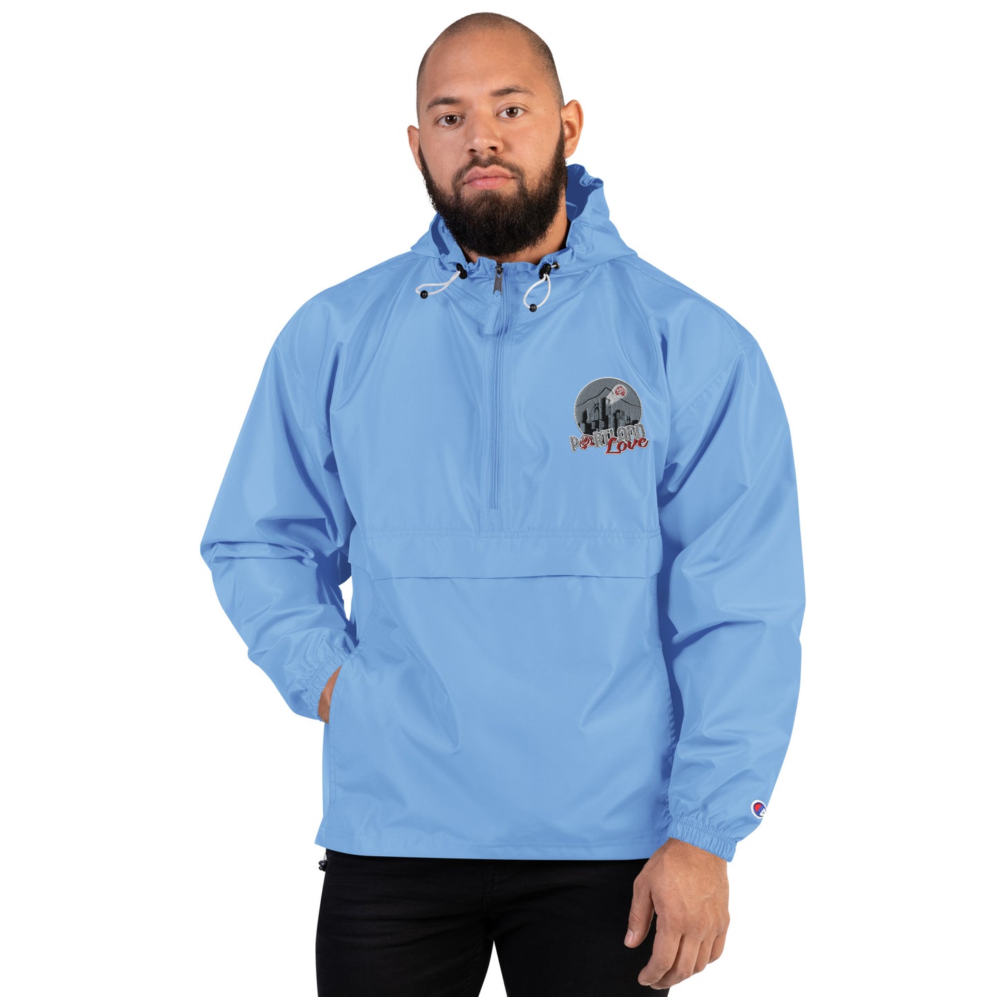 Port-Man Embroidered Champion Packable Jacket image 11